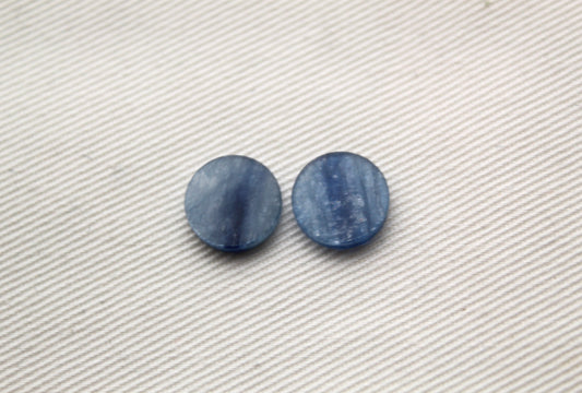 <tc>Cabochon de Kyanite rond couleur bleue 15MM</tc>