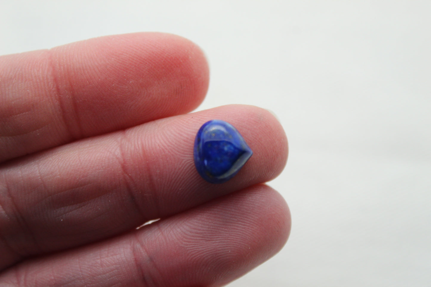 Pair Lapis Lazuli Cabochon Heart-Pear 9X10MM