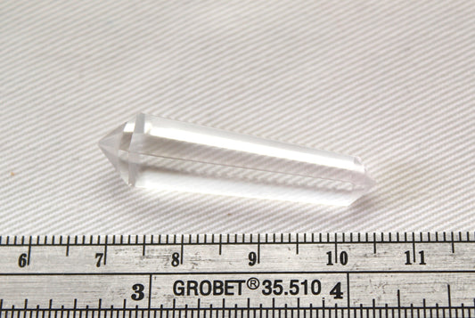 Crystal Quartz double point Tower gemstone pendant size UNDRILLED