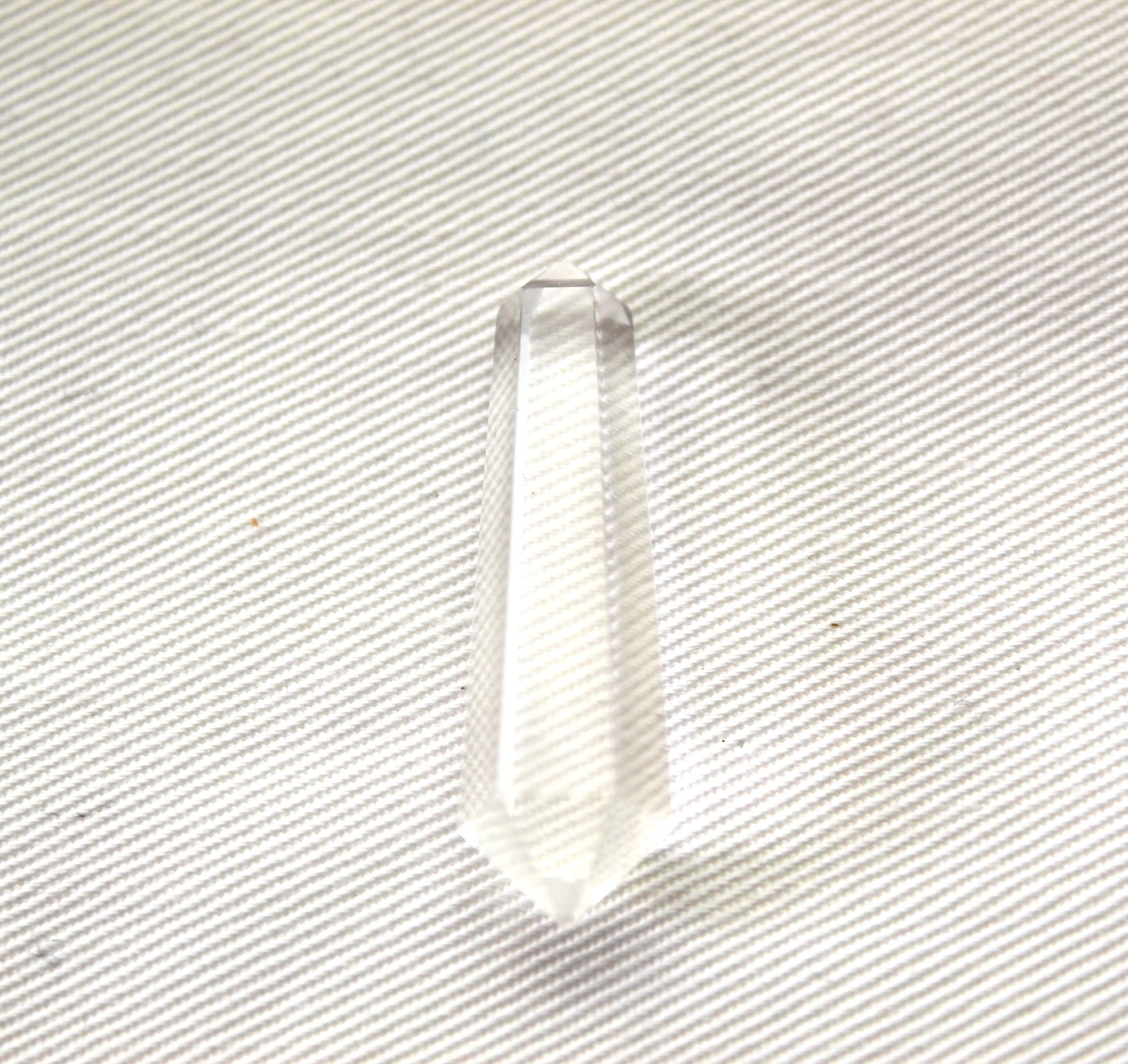 Crystal Quartz double point Tower gemstone pendant size UNDRILLED