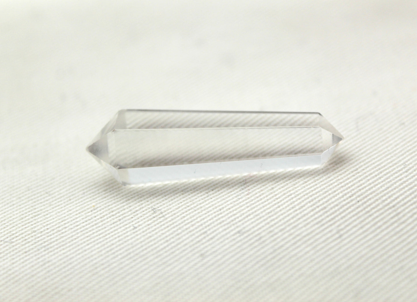 Crystal Quartz double point Tower gemstone pendant size UNDRILLED