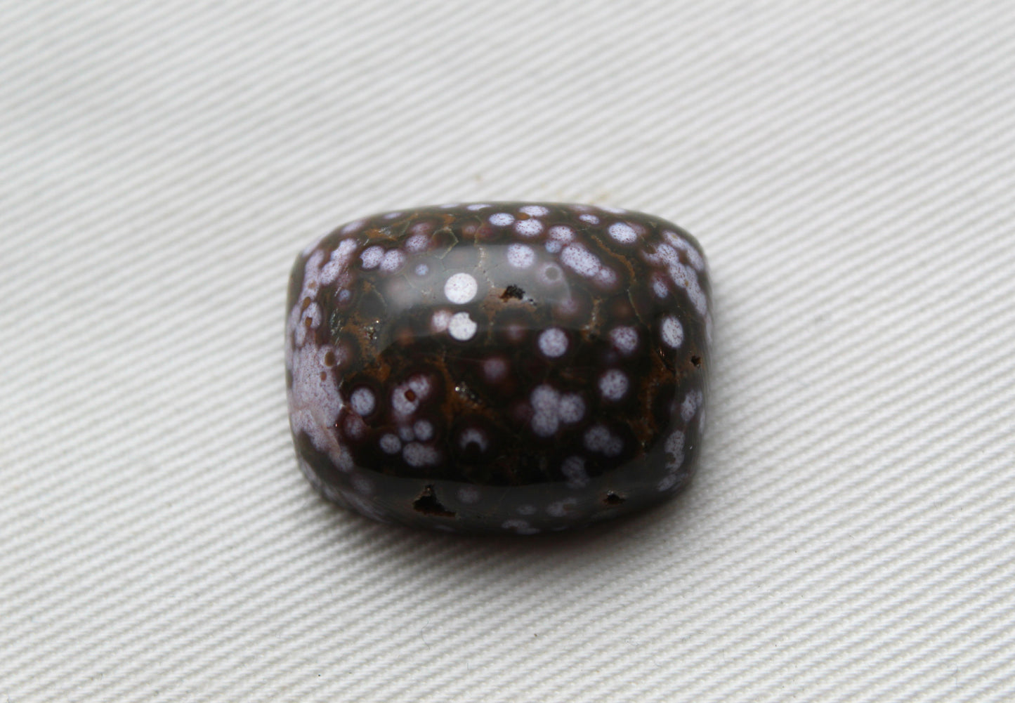 Arda Jasper Cabochon freeform cushion high dome