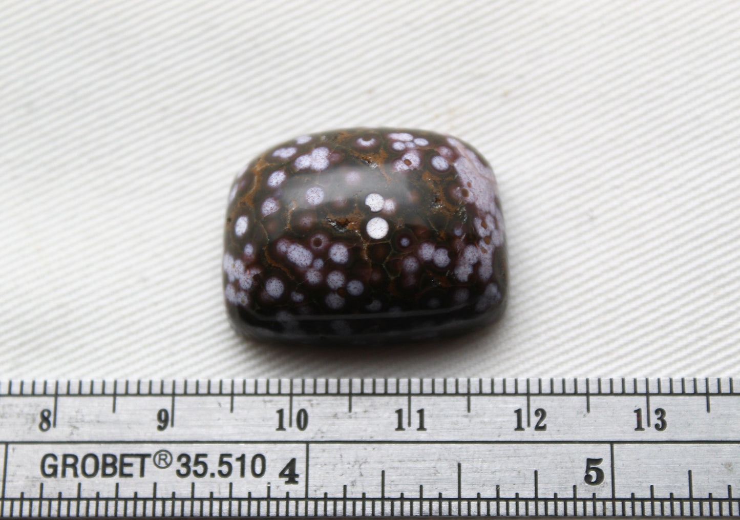 Arda Jasper Cabochon freeform cushion high dome