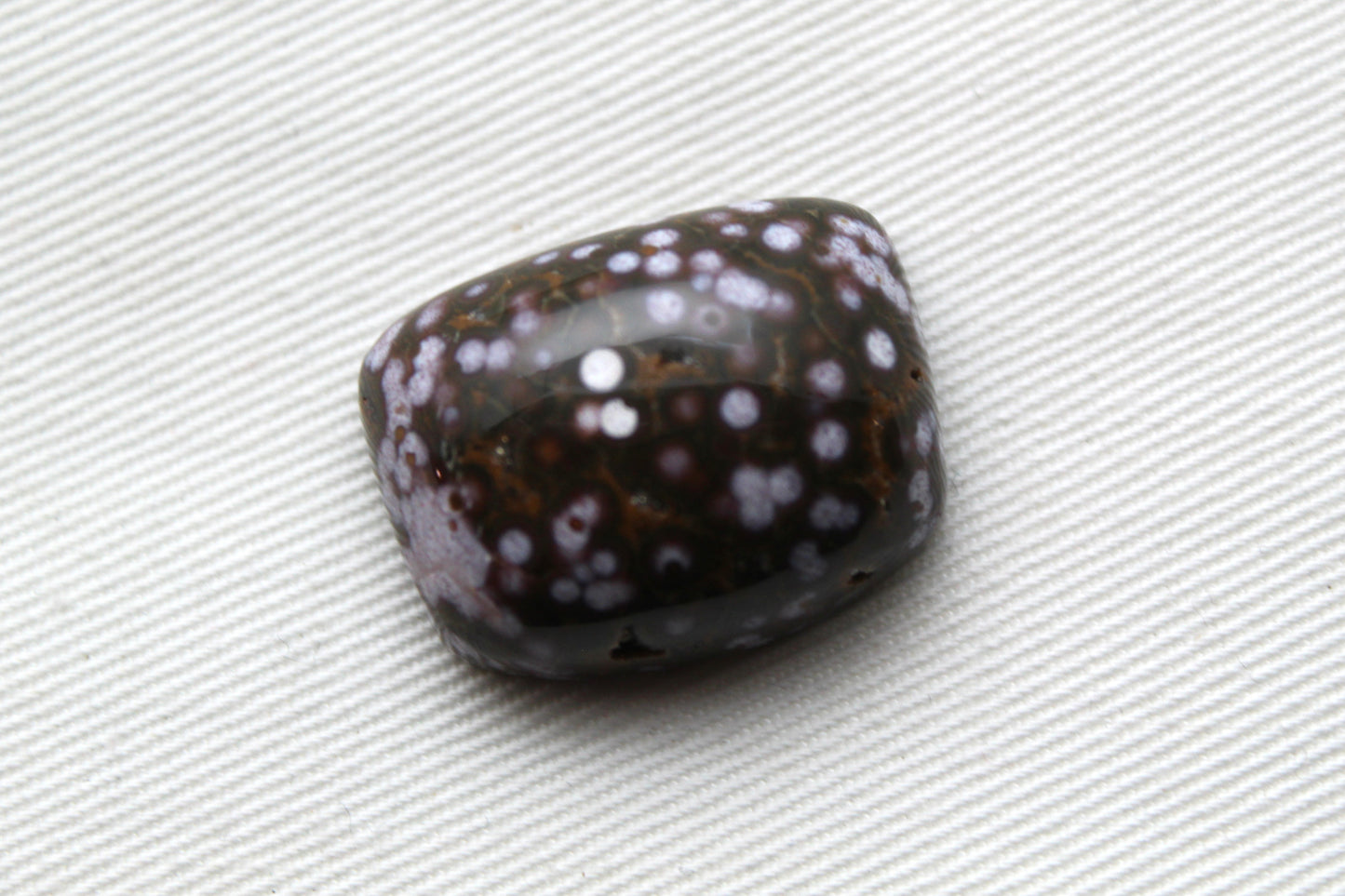 Arda Jasper Cabochon freeform cushion high dome