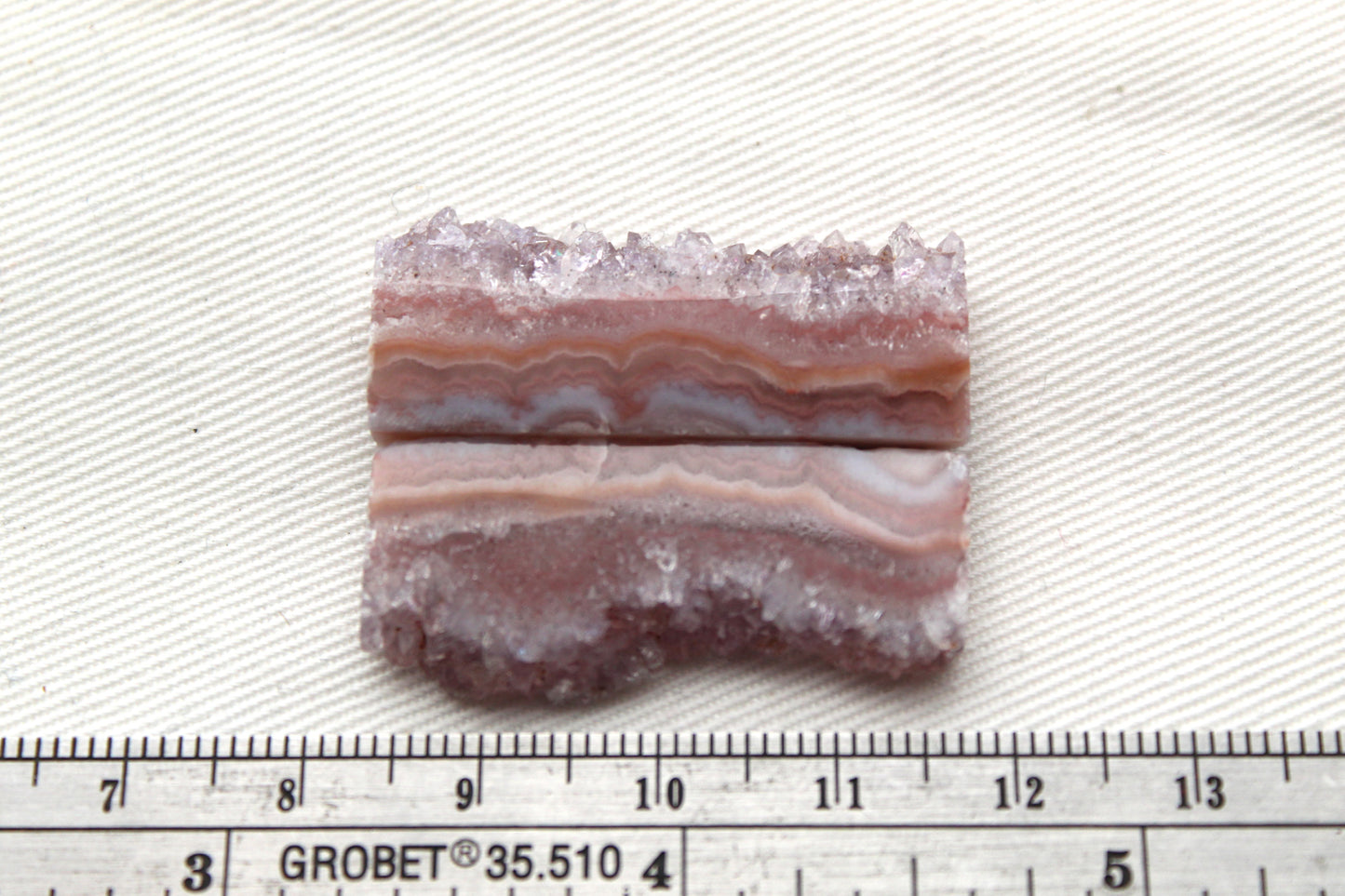 Sauge Améthyste Cabochon Paire Gemme Forme Libre