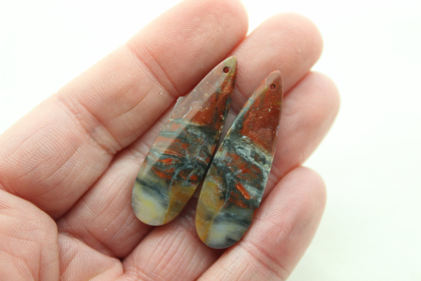 Agates Cabochons Gemstone mutlcolors round 18MM (Copie)