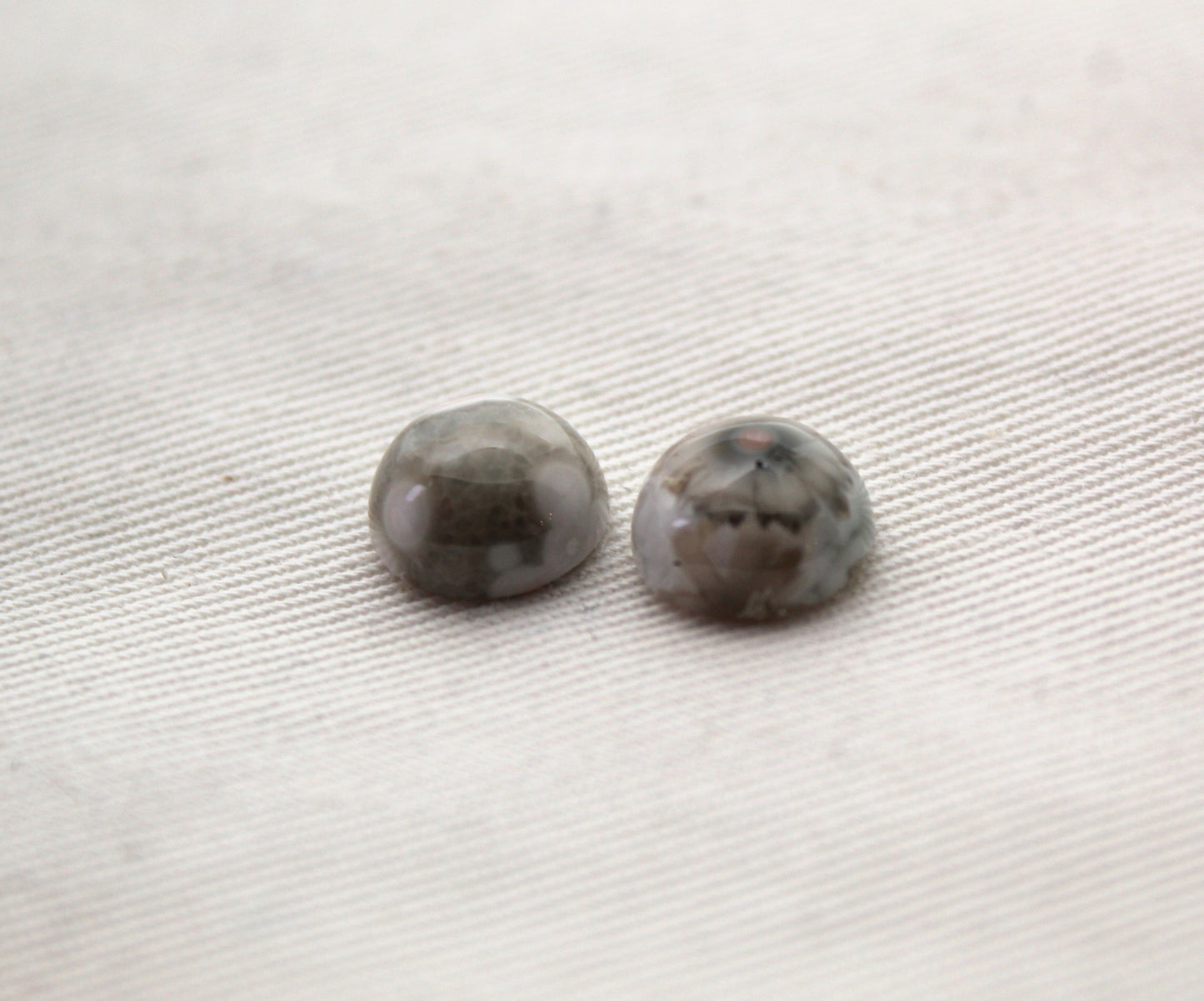 Quatre cabochons lisses de jaspe océan Pierres précieuses rondes 14MM