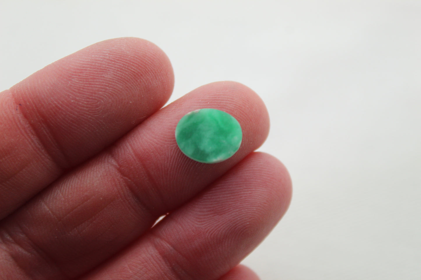 Paire de Cabochons Plats Variscite 10 MM Pierres gemmes rondes