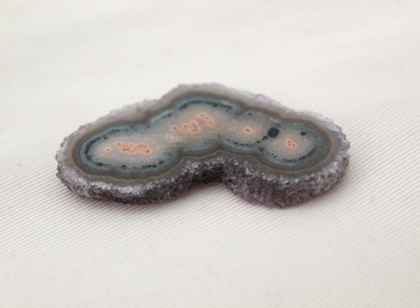 Amethyst slice gemstone druzy freeform