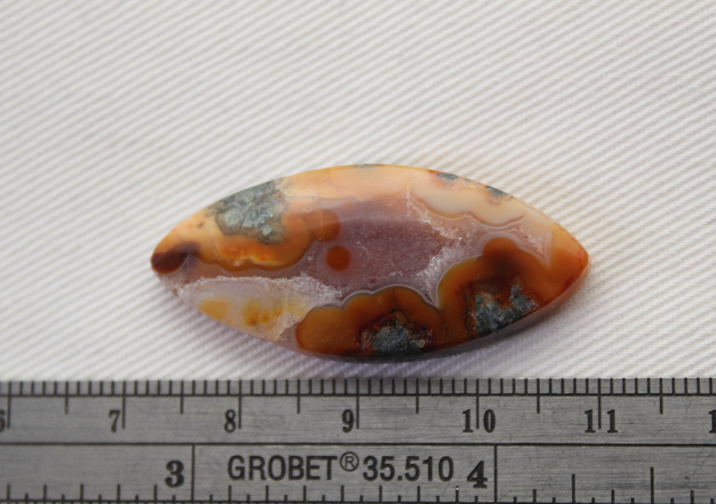 NICE Marcasite in Cabochon Marquise Gemstone DRUZY edge
