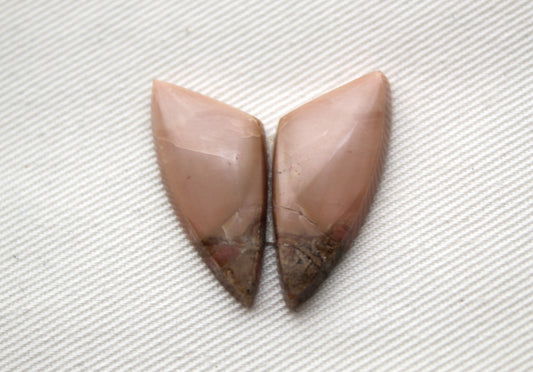 Indonesian Sunset Jasper Pair Cabochons Gemstone natural