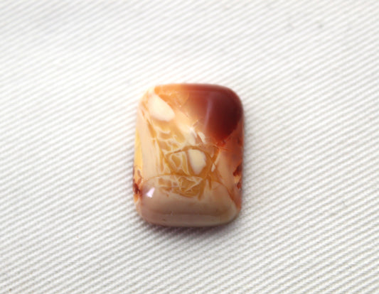 Mexican Opal Cabochon rectangle orange 15X20MM