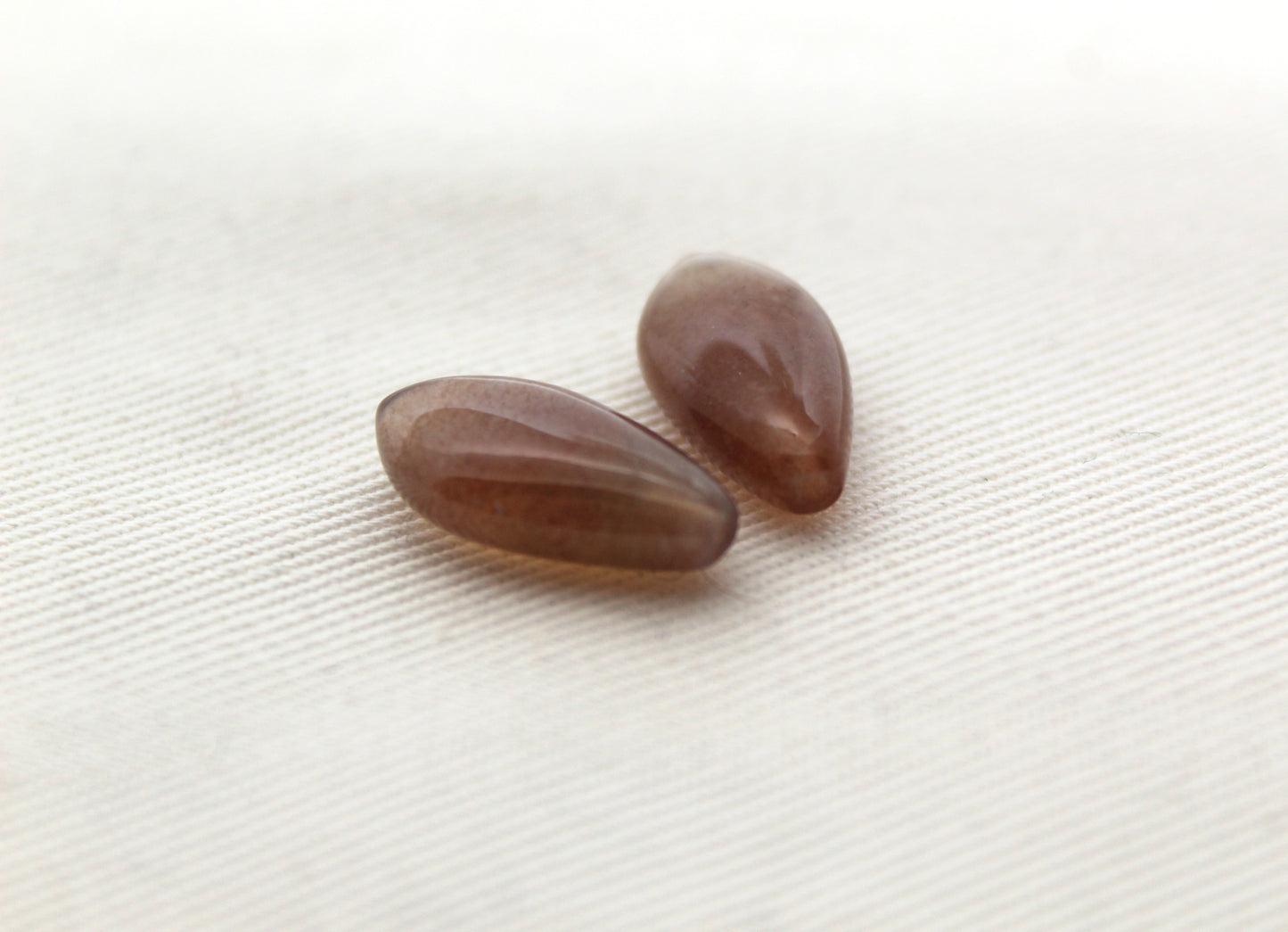 TWO Bloodstone Beads 8X16MM