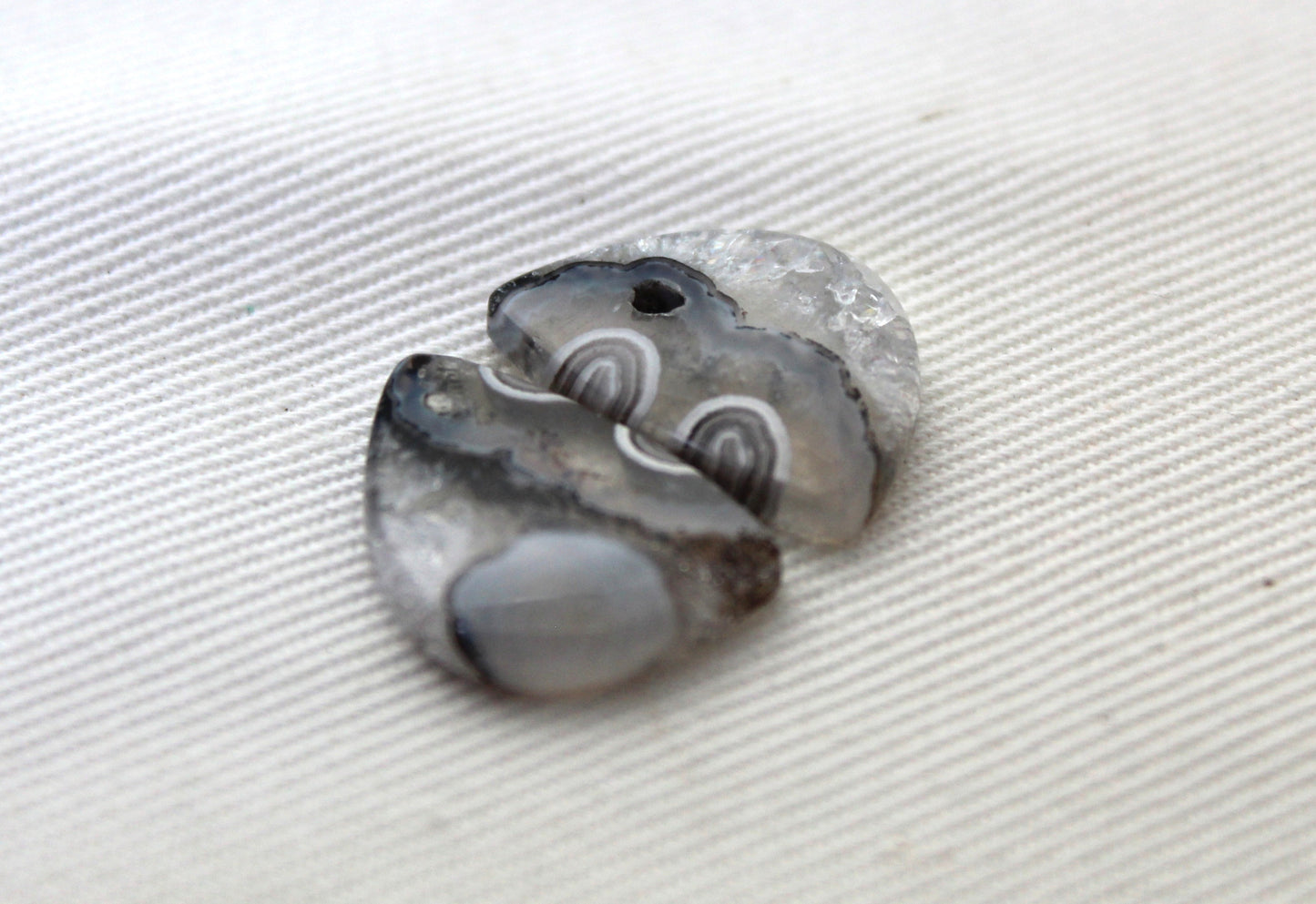 Small Orbicular Agate Cabochons Pair Gemstone natural (Copie)