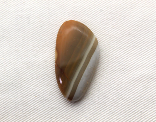 Indonesian banded Agate Cabochon freeform