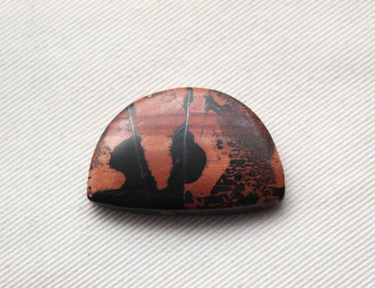 Agate dendritique Cabochon Gemstone Ovale blanc noir gemme