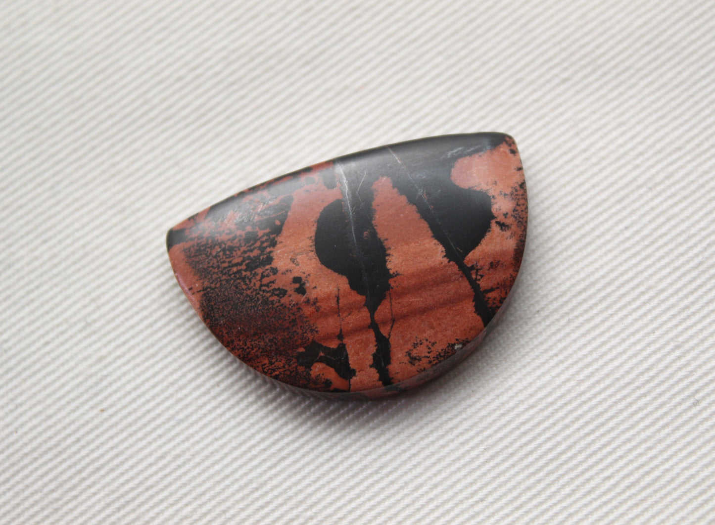 Agate dendritique Cabochon Gemstone Ovale blanc noir gemme