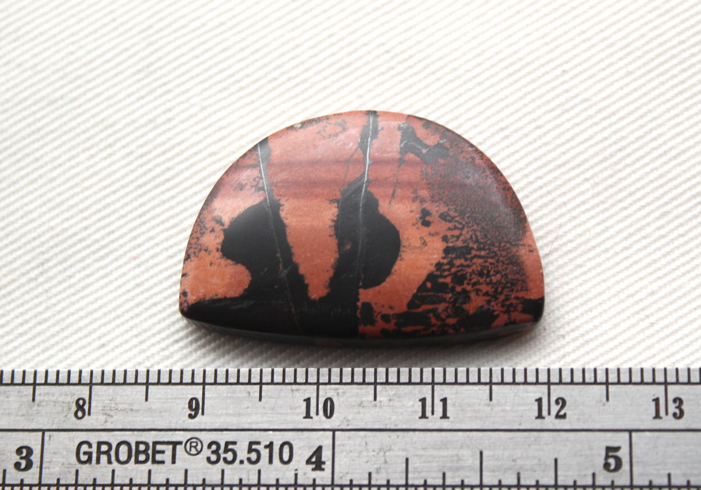 Agate dendritique Cabochon Gemstone Ovale blanc noir gemme