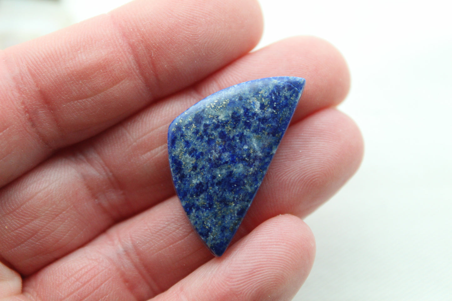 Cabochon rectangle en Lapis-lazuli taille rose - P1840 - Gemme bleue