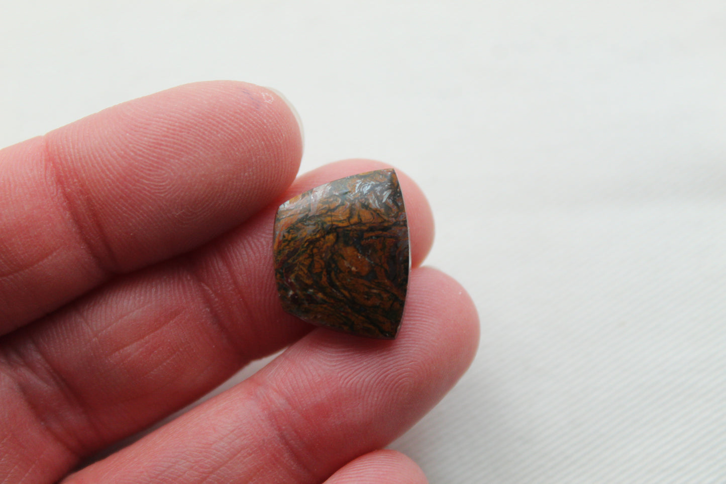 SMALL Fingerprint Jasper cabochons pair Gemstone