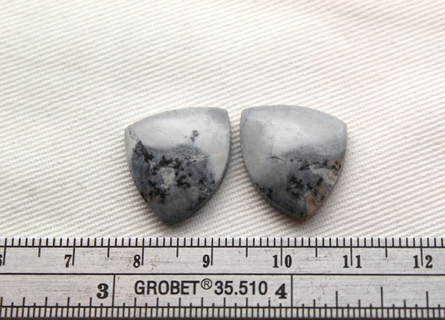 Small Maligano Jasper cabochons pair Gemstone