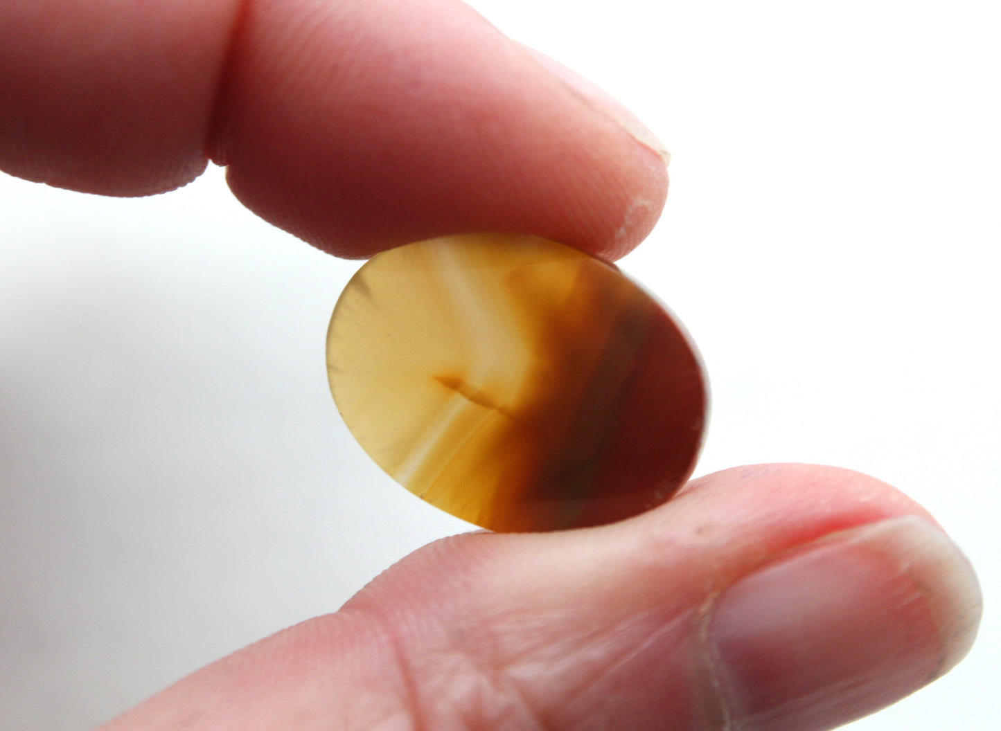 Pair Indonesian Agate Cabochons gemstone natural Oval