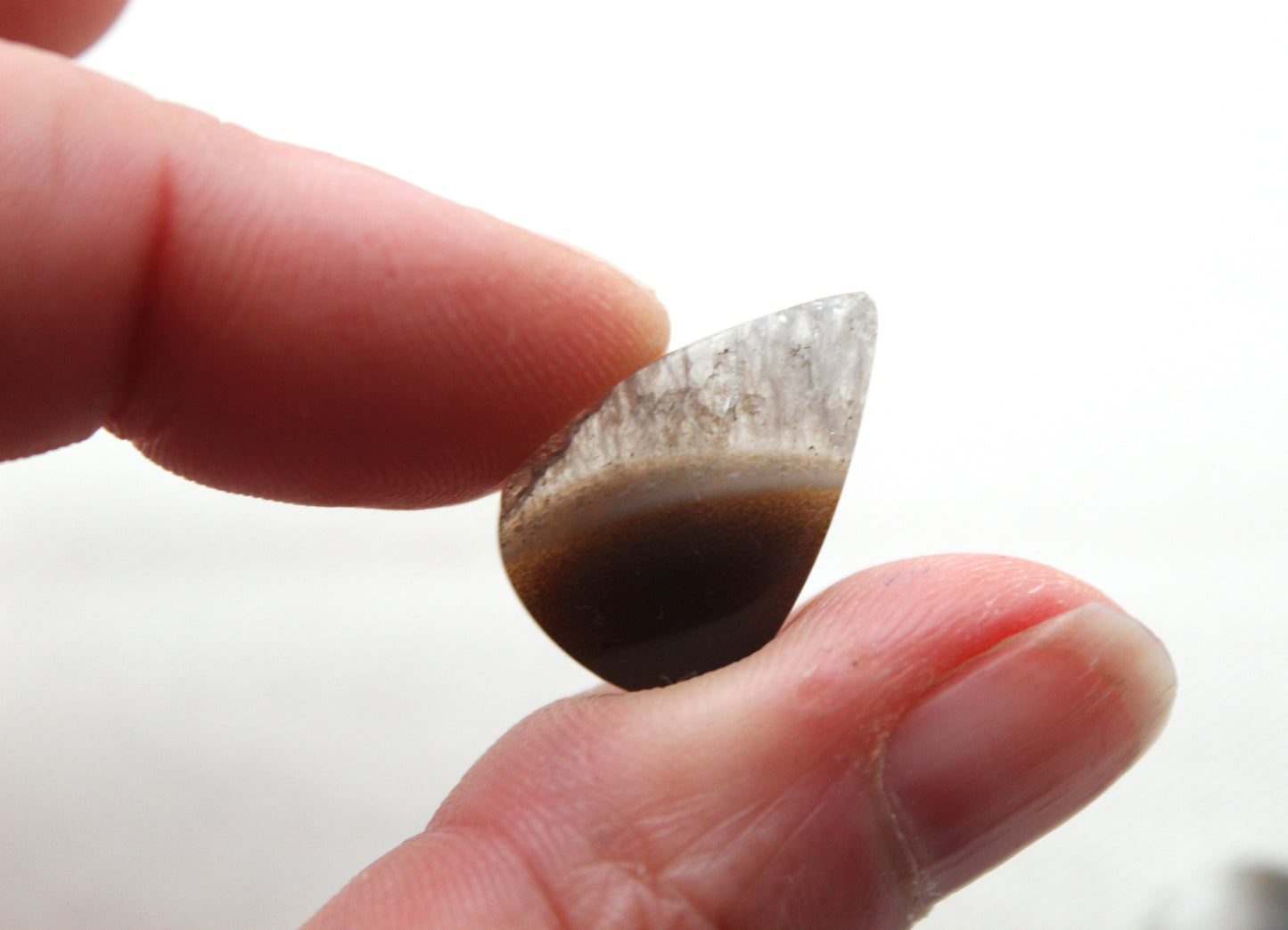 Small Pair Indonesian Timor Agate Cabochons gemstone natural