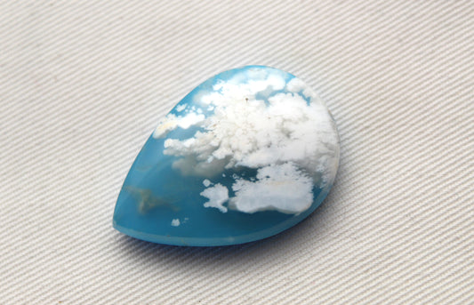Indonesian Agate Plume DOUBLET Cabochon Gemstone
