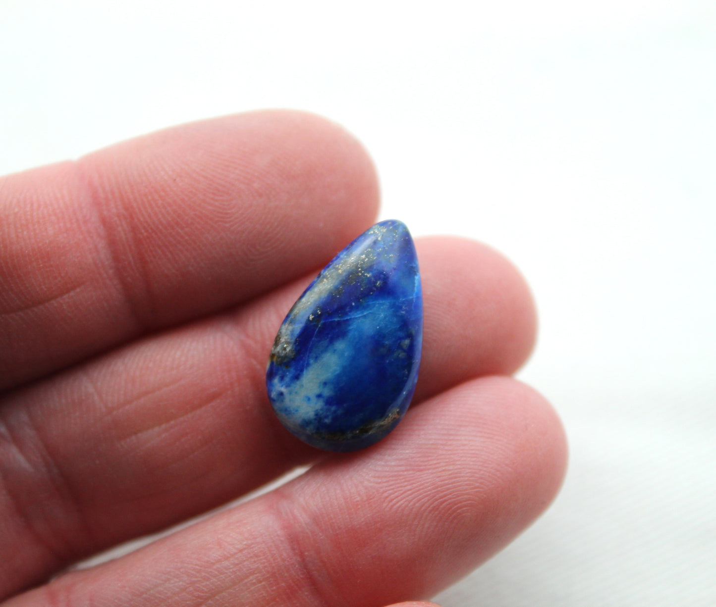 Paire de cabochons Lapis Lazuli Pierres précieuses Croix 12X16MM