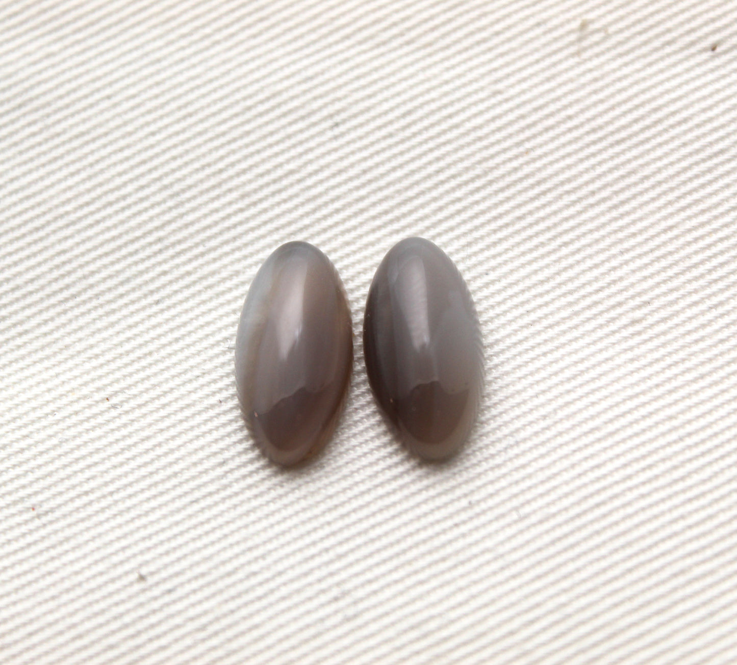 Paire d'Agates du Botswana cabochon Pierre gemme ovale 8x16MM