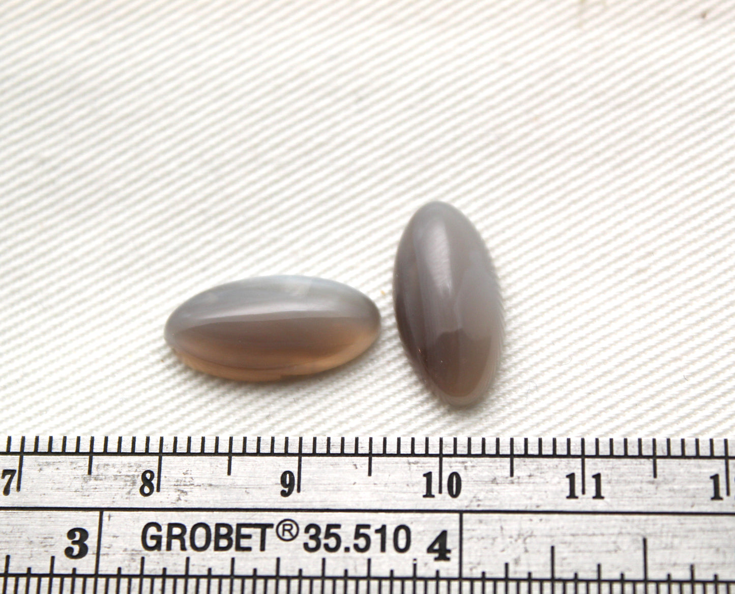 Paire d'Agates du Botswana cabochon Pierre gemme ovale 8x16MM