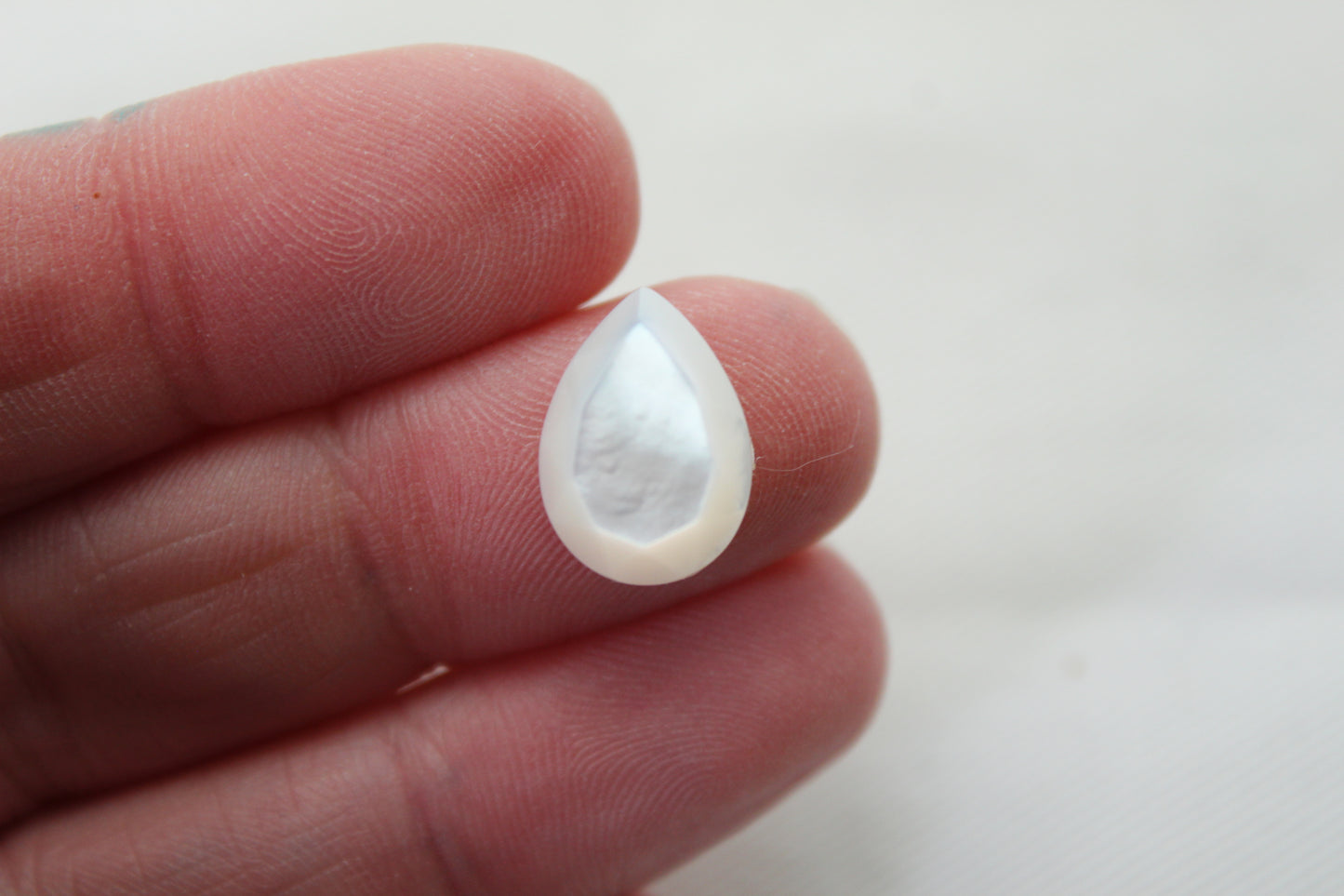 DEUX cabochons Nacre Pierres gemmes rondes 10MM