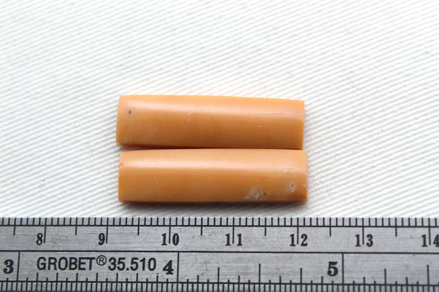 Yellow Chrysoprase Cabochon Pair Gemstone rectangle