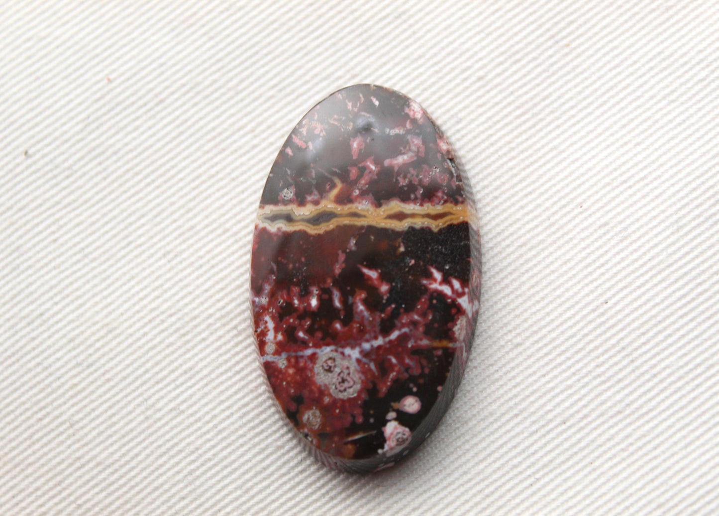 Large River Jasper Cabochon Gemstone red Oval