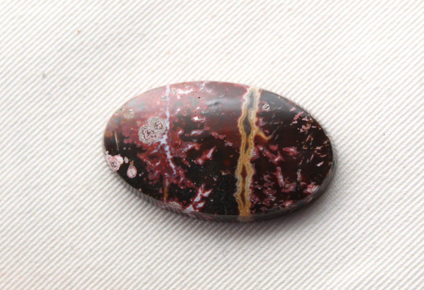 Large River Jasper Cabochon Gemstone red Oval