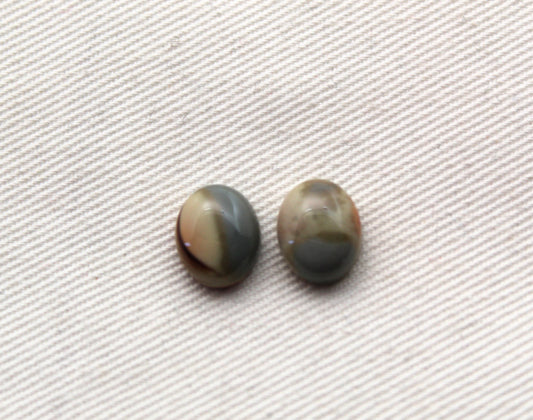 Lot de trois cabochons Teardrop Jaspe Impérial Gemstone