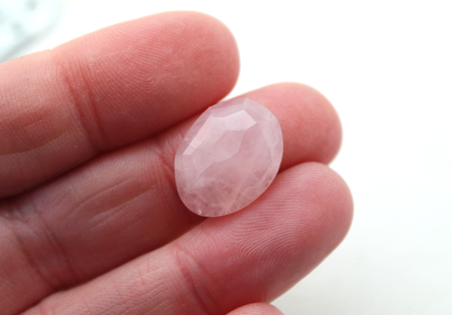 Forme libre quartz rose cabochon gemme rose