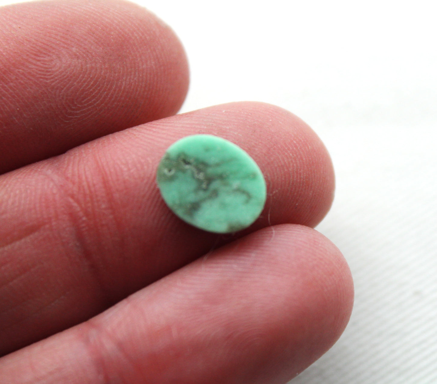 TWO Variscite Flat cabochons 8X10 MM Gemstones Oval