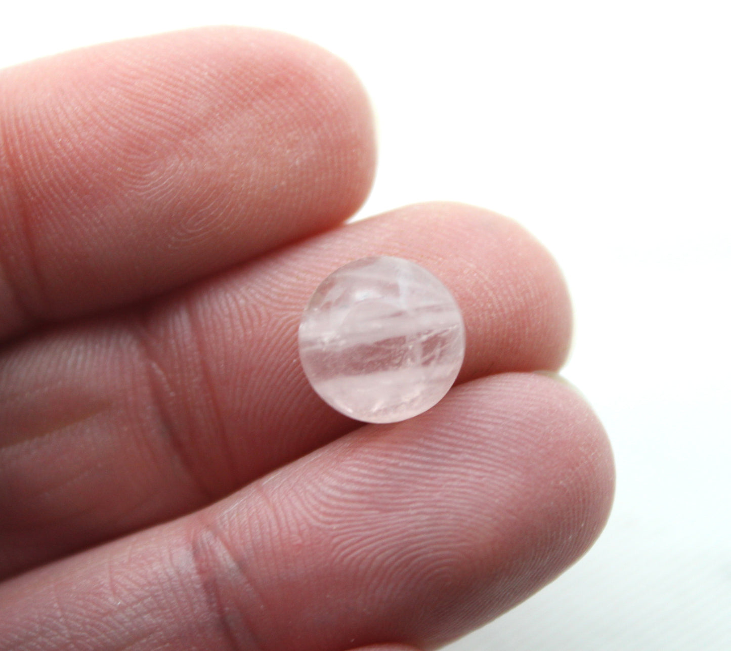 <tc>Paire de cabochons Quartz Rose Pierres rondes 8MM</tc>