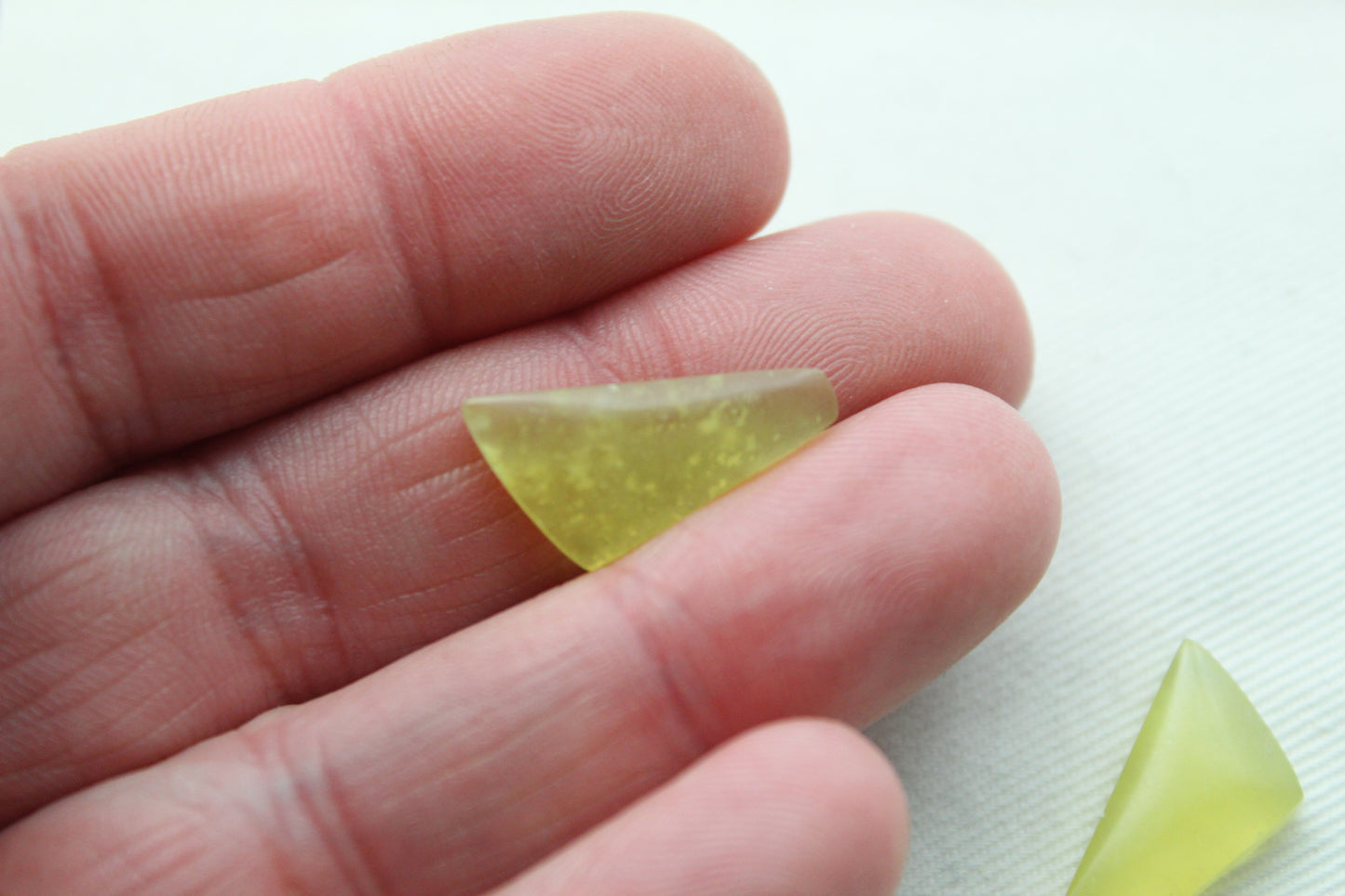 Small Vesuvianite Cabochon Pair Gemstone light green