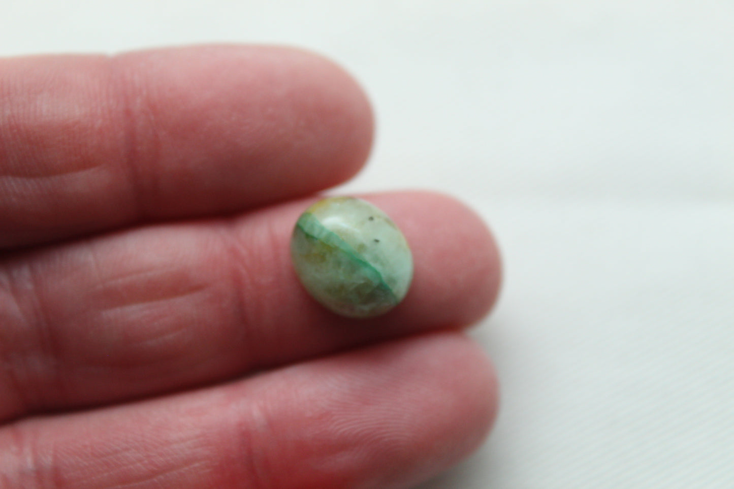 <tc>DEUX Chrysocolle Quartz cabochon oval 10X12MM</tc>