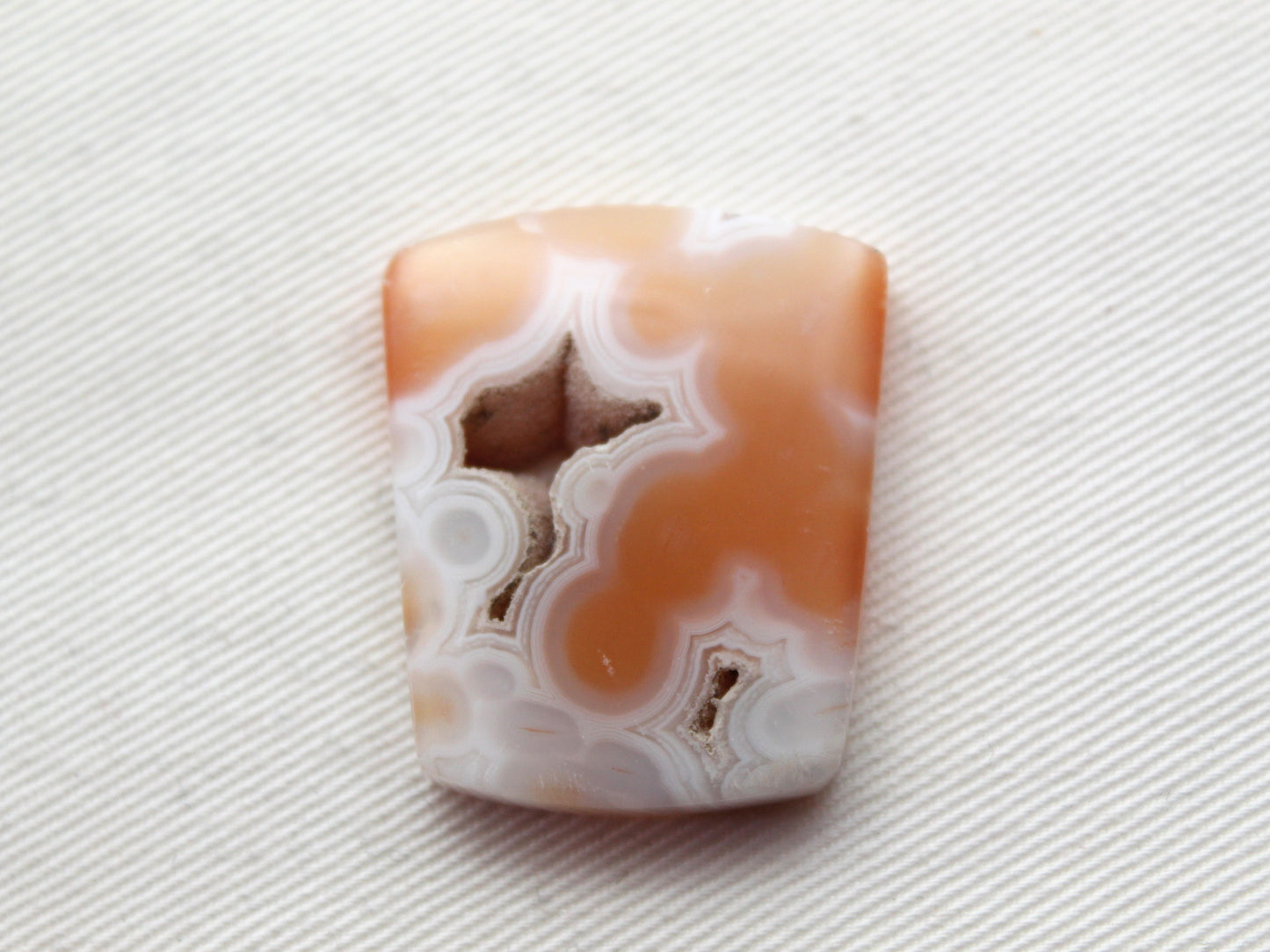 Indonesian Agate Cabochon Gemstone with druzy