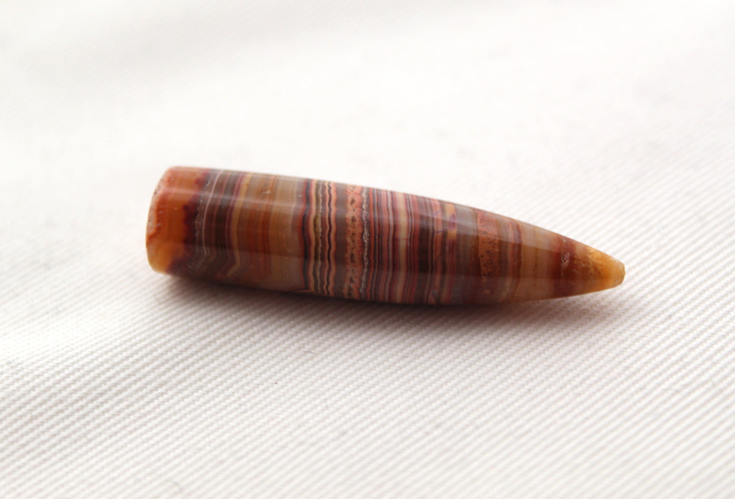 Lace Agate bullet Gemstone 42MM UNDRILLED