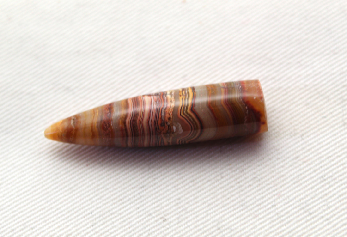 Lace Agate bullet Gemstone 42MM UNDRILLED