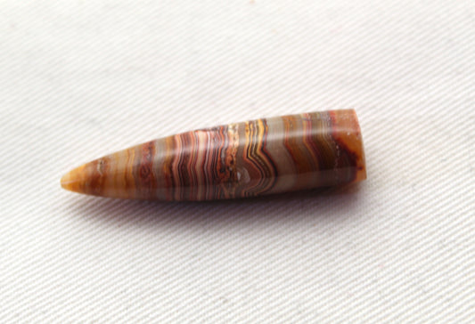 Lace Agate bullet Gemstone 42MM UNDRILLED