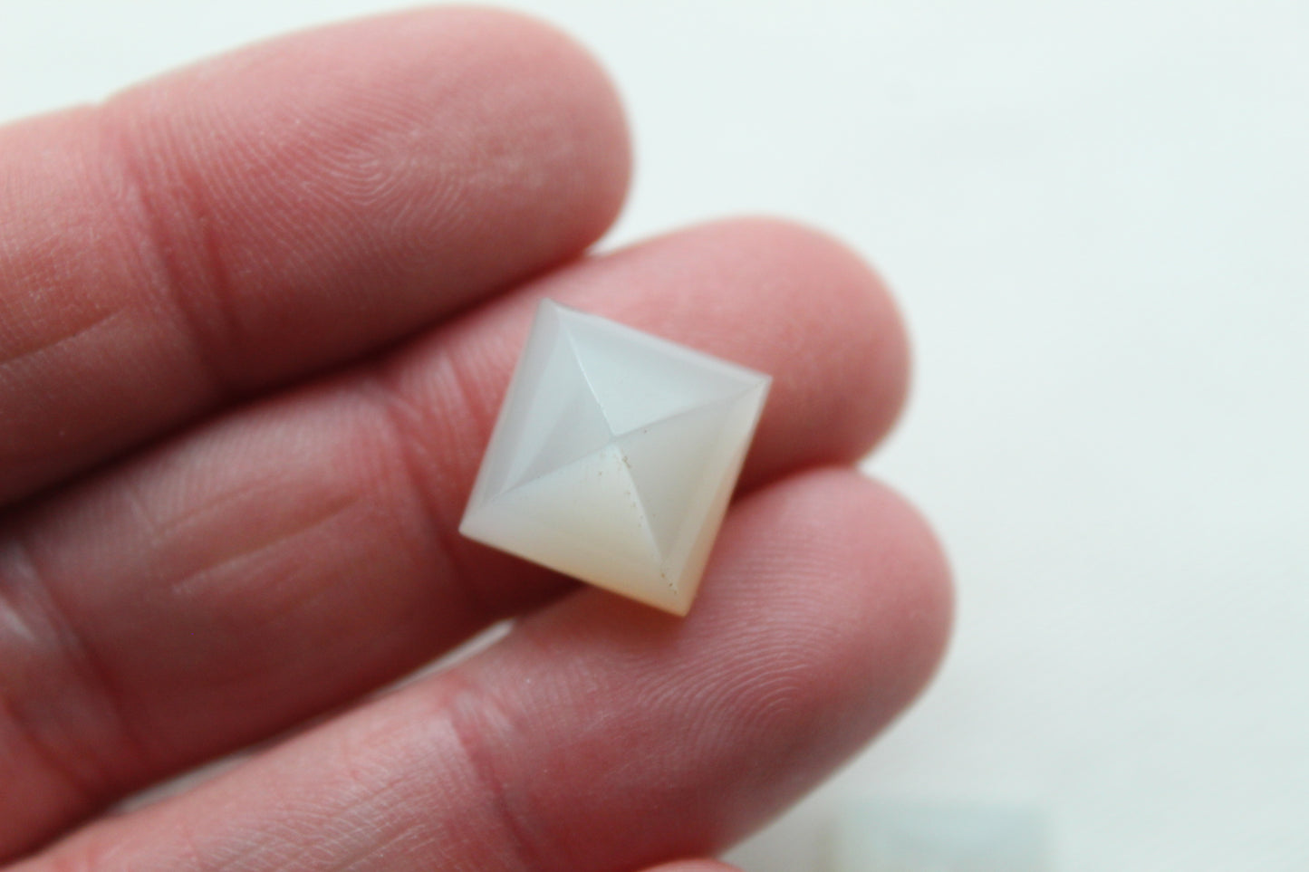 TWO Moonstone cabochon Gemstone square
