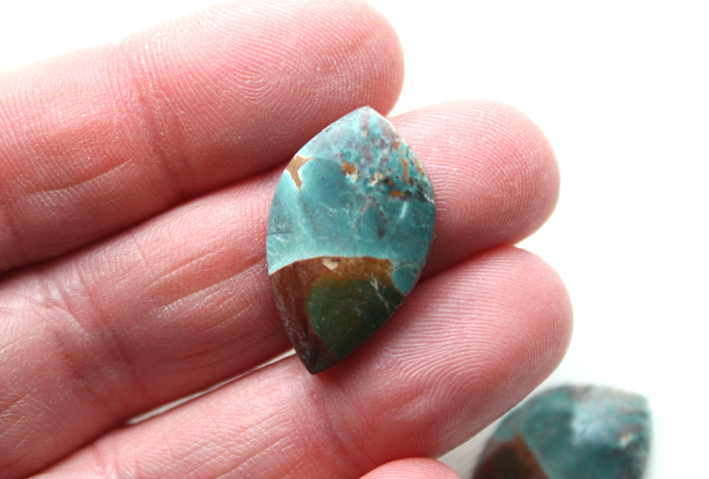 Small Neela Terra Jasper Cabochon Pair Gemstone Green
