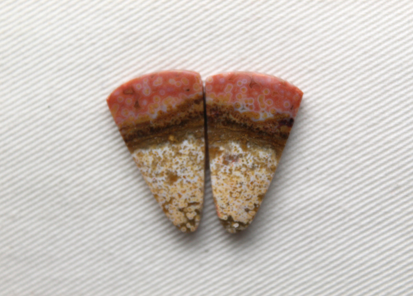 Small River Jasper Cabochon Pair Gemstone