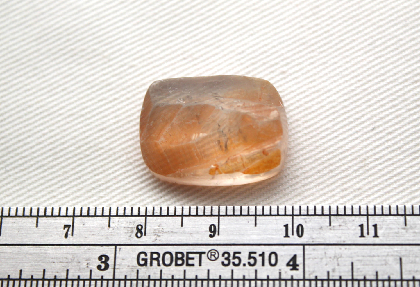 Surface Citrine Cabochon Gemstone yellow clear rectangle