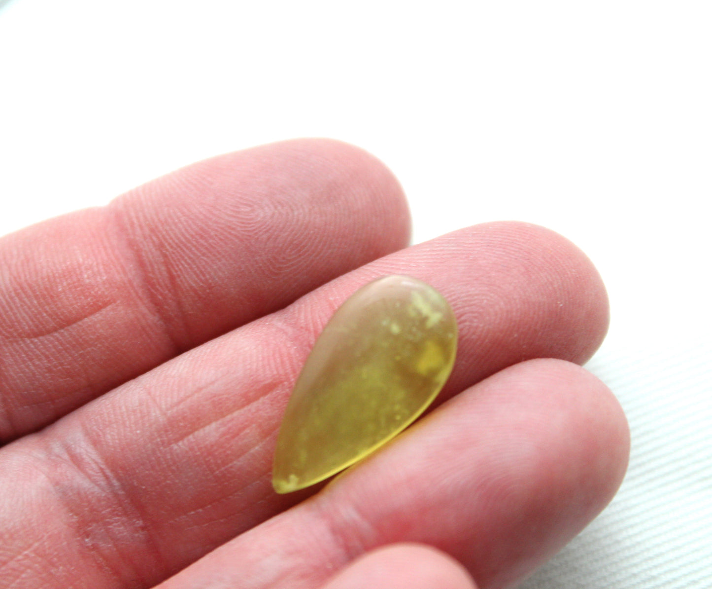 Small Vesuvianite Cabochon Pair Gemstone light green